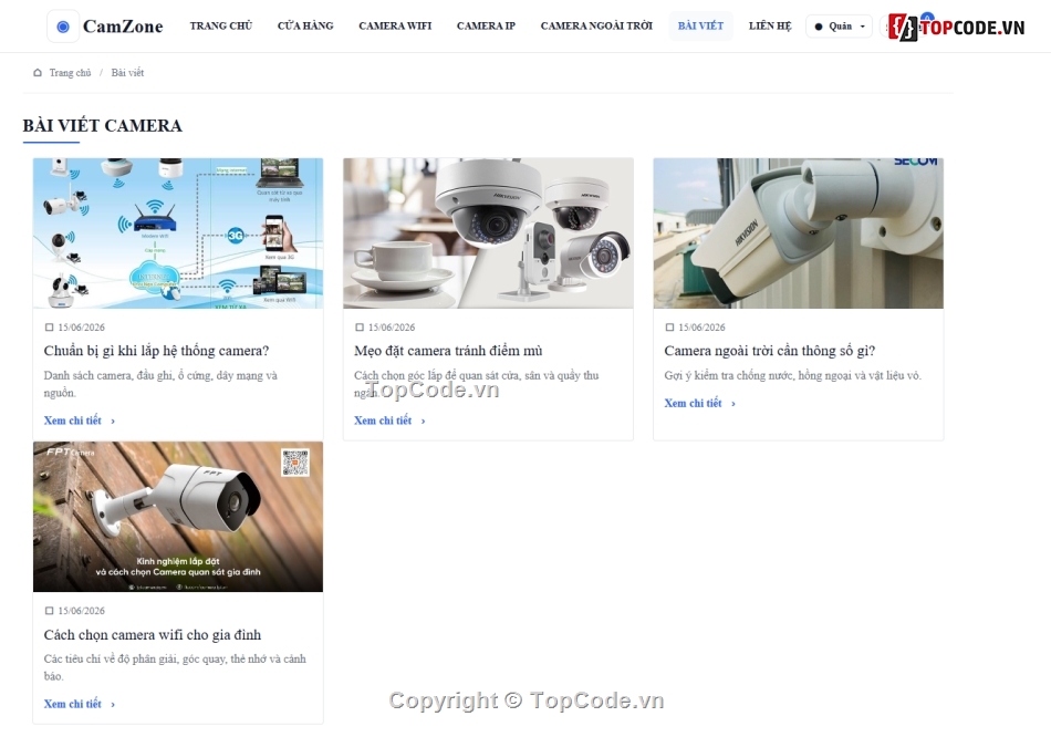 bán website,web bán camera,website camera